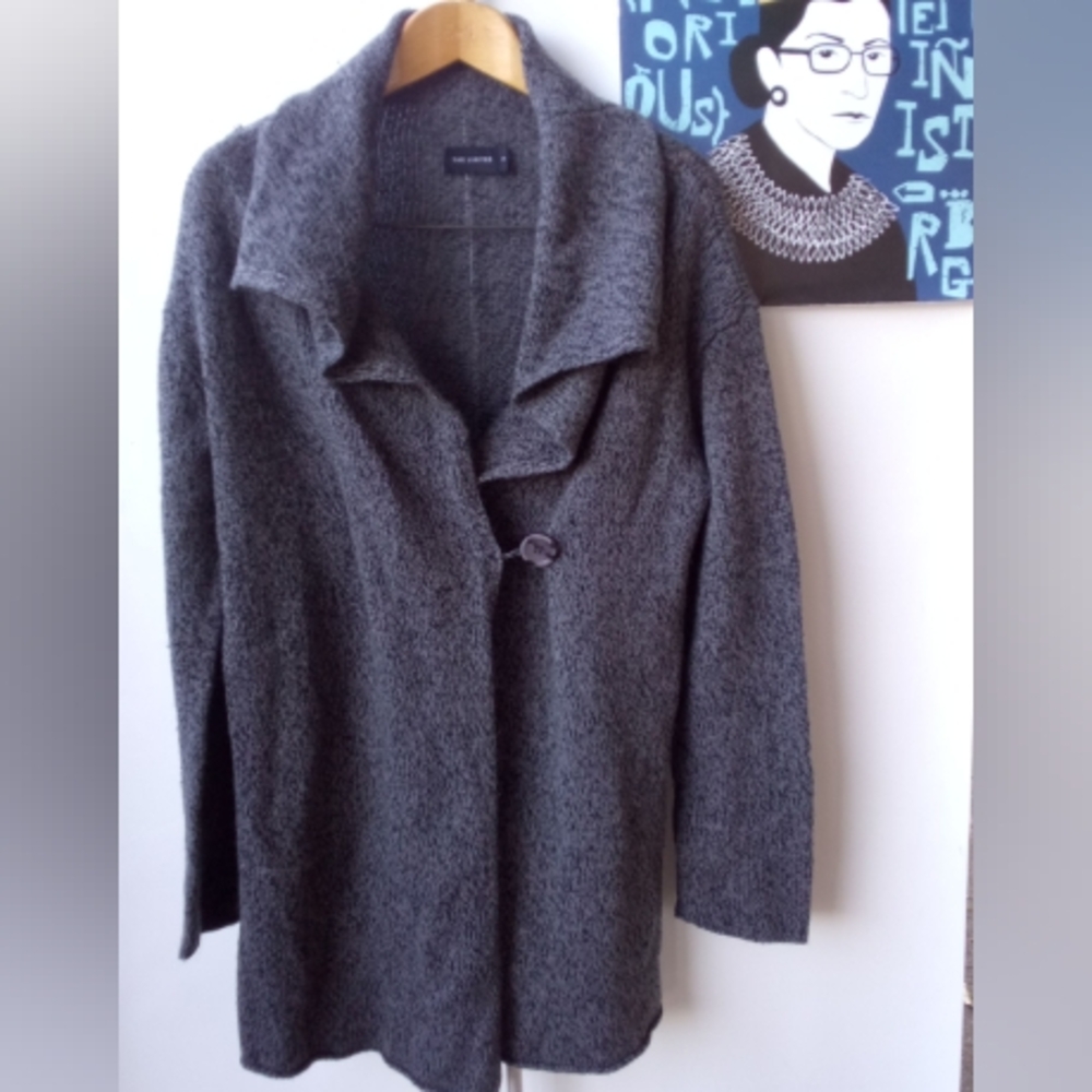 The limited oversized wool-like Gray jacket size large
